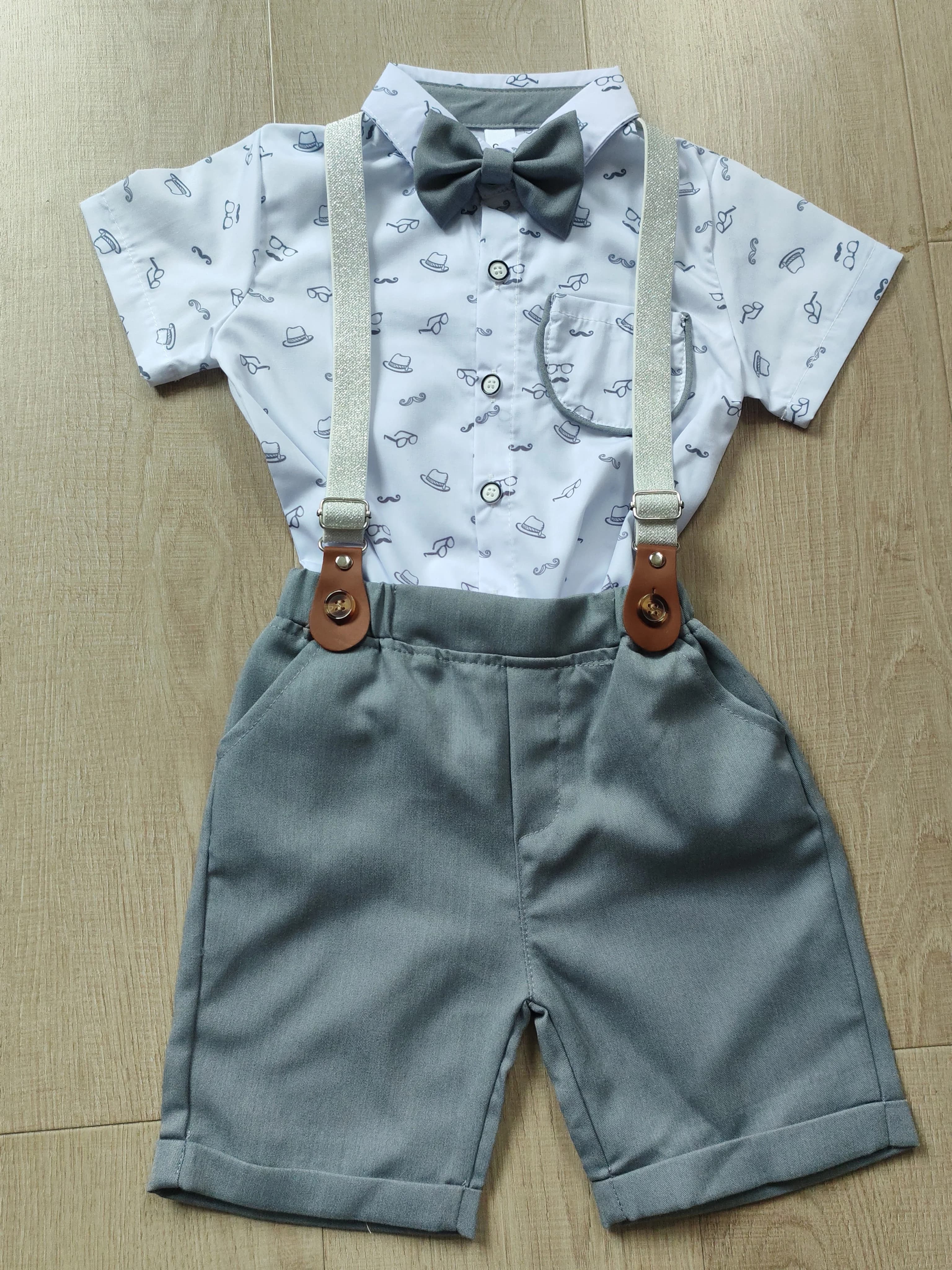 F005 Completo Estivo Due Pezzi per Bambini, Nuovo Stile, Abbigliamento Comodo e Traspirante per Bambini Attivi