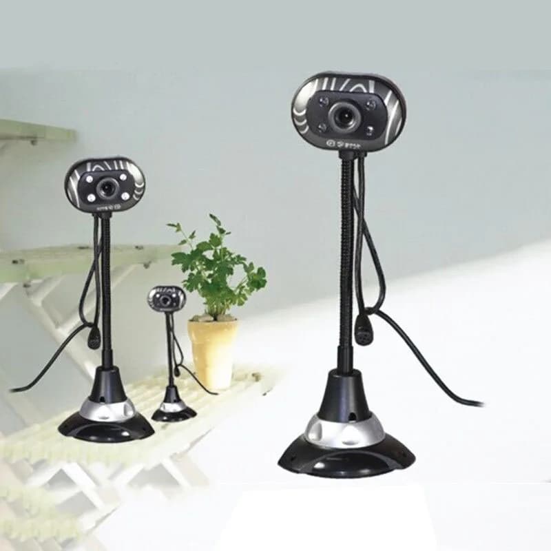 Webcam HD 480P Webcam CMOS USB 2.0 Computer cablato con luce di riempimento a LED Microfono incorporato per computer desktop Notebook PC