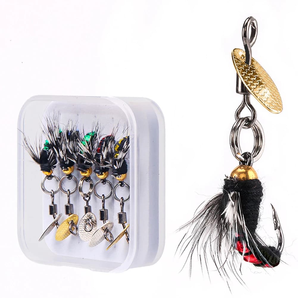 5 pz insetti mosche esche da pesca a mosca pesca a mosca esca esca paillettes amo da pesca insetto artificiale esca da pesca