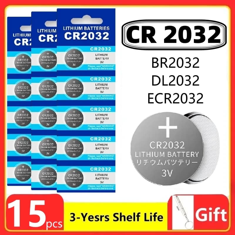 2-60PCS CR2032 CR 2032 Batteria a bottone 3V Batteria al litio per orologio Giocattolo Calcolatrice Auto Pulsante di telecomando Pellicola a bottone