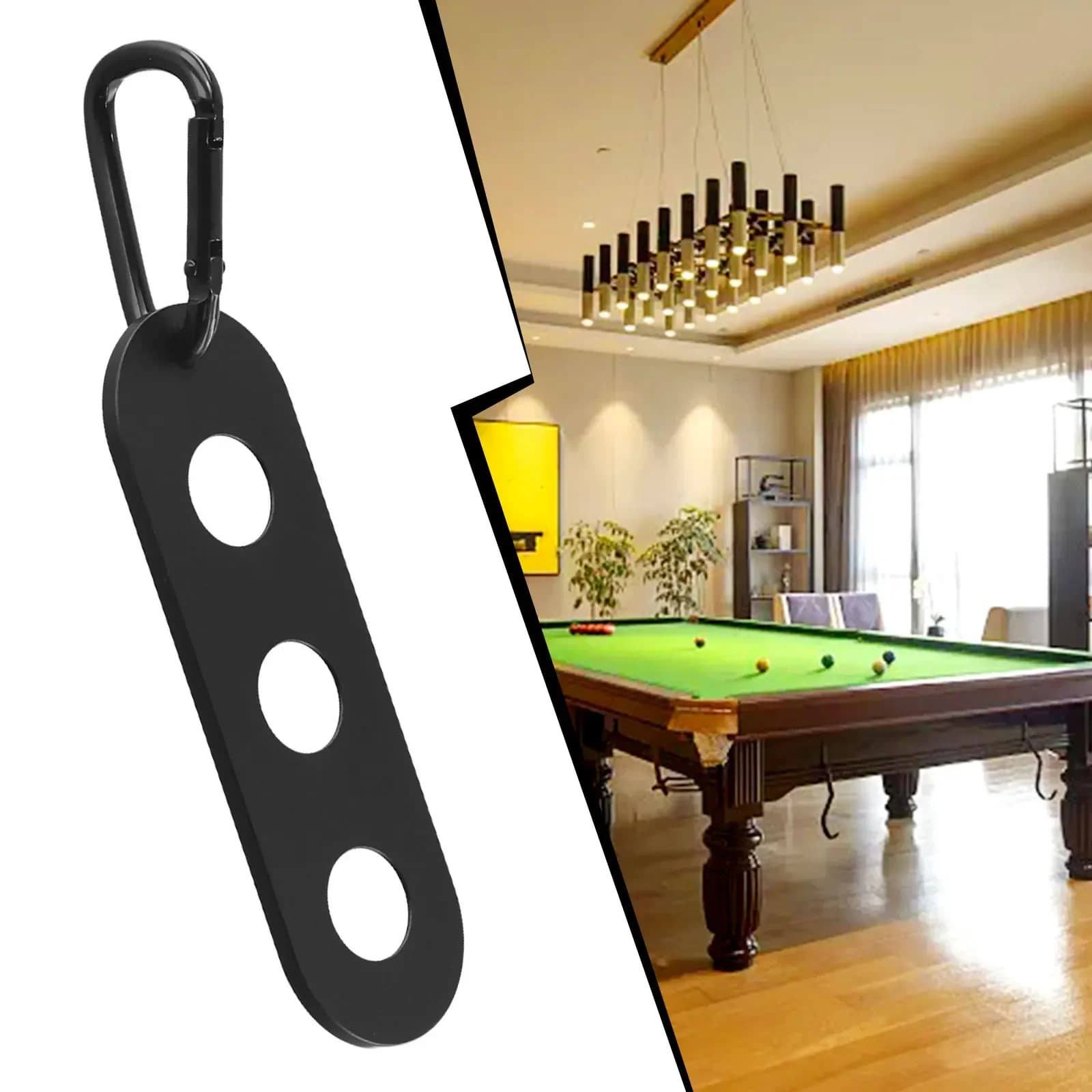 1 X Giunto per Stecca da Biliardo con Fibbia 9.2*3cm, Supporto per Giunto Snooker e Pool in Gomma, Nuovo di Zecca