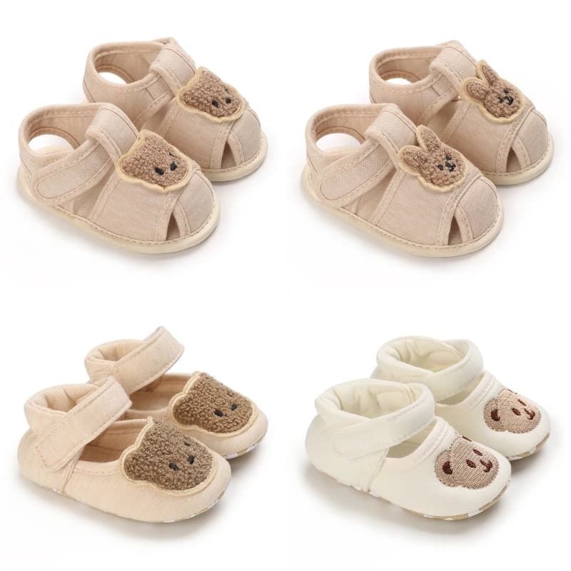 Scarpe da orso per neonati e bambine 0-18 mesi, suola morbida, per i primi passi, comode, primavera autunno, casual, neonato