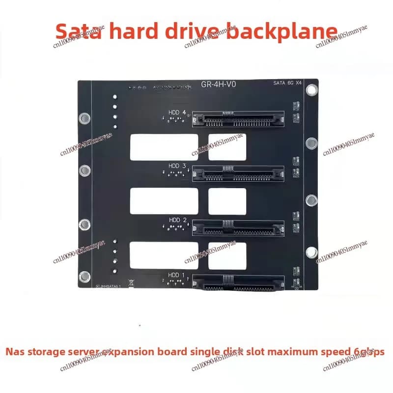 Scheda di espansione per server NAS con backplane per disco rigido, versione con condensatori elettrolitici, interfaccia SATA, 4 posizioni disco