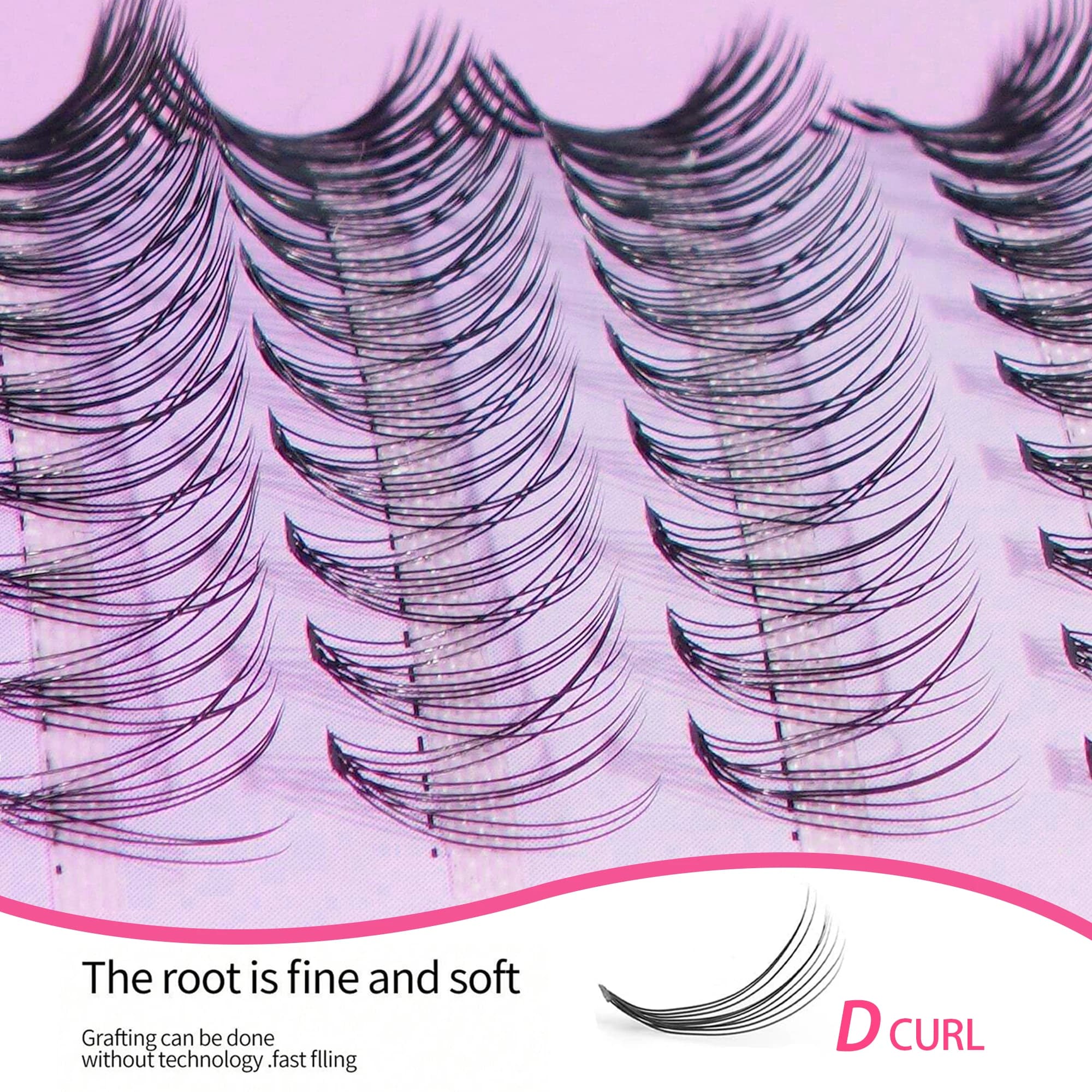 1 box/200 fake 10D eyelash packs, individual mink imitation eyelashes, natural thick eyelashes, eyelash extensions for makeup