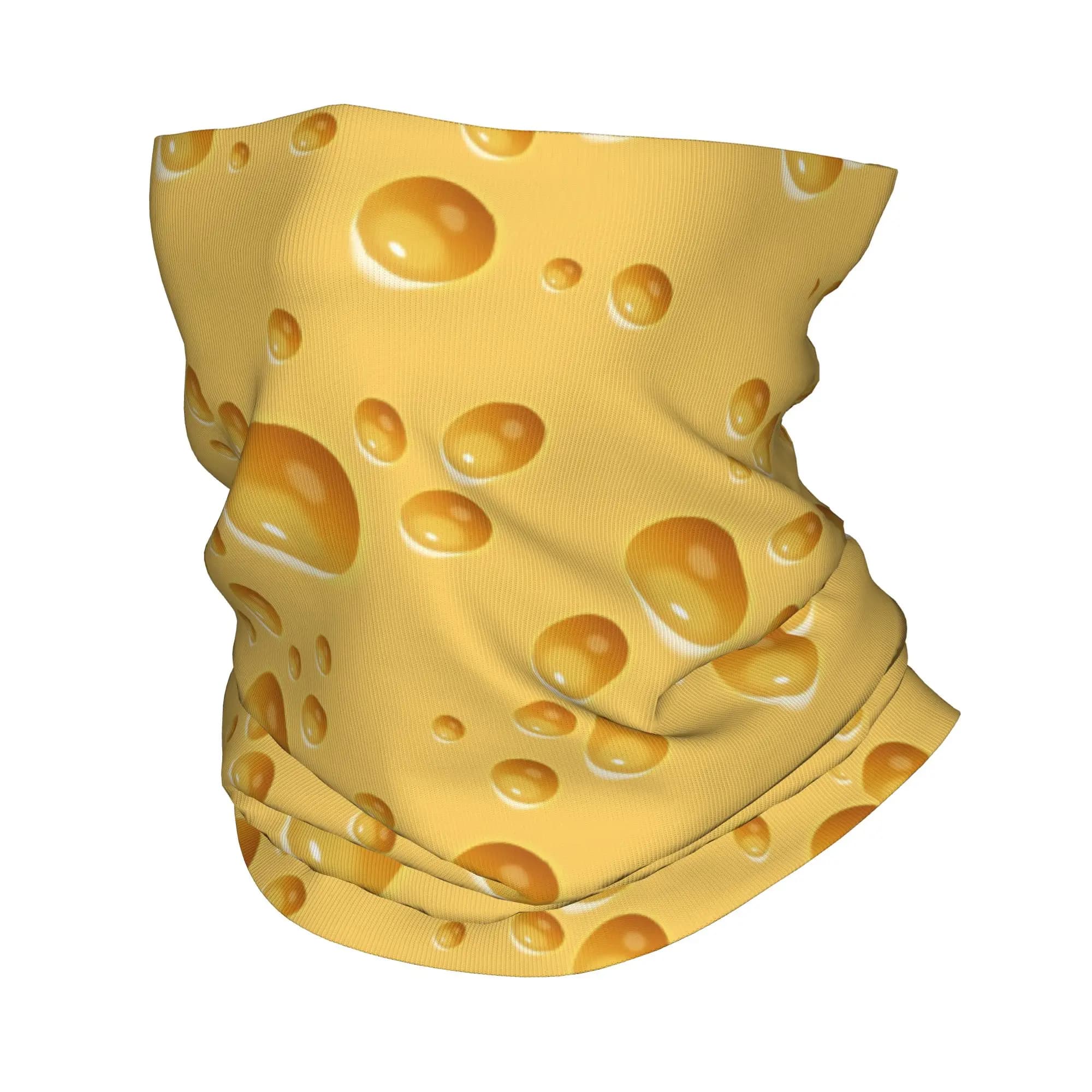 Bandana Swiss Cheese Bandana con stampa, copricollo, maschera calda per il viso, per sport all'aria aperta, per uomini e donne adulti
