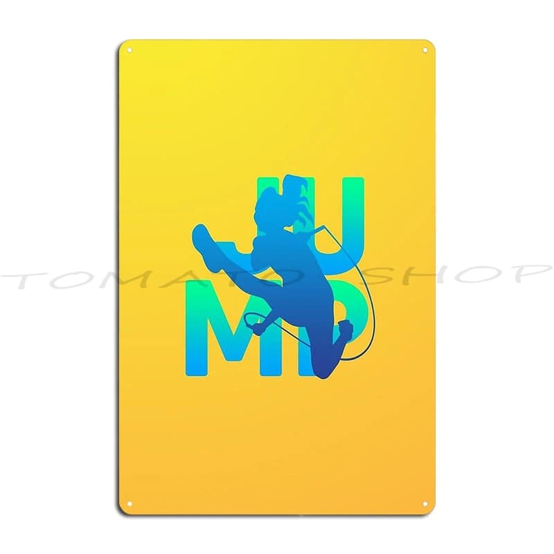 Jumping Rope Vintage Gift For Rope Jumpers Jump Rope Jumping Hobby Metal Signs Club Designing Pub Club Create Tin Sign Poster