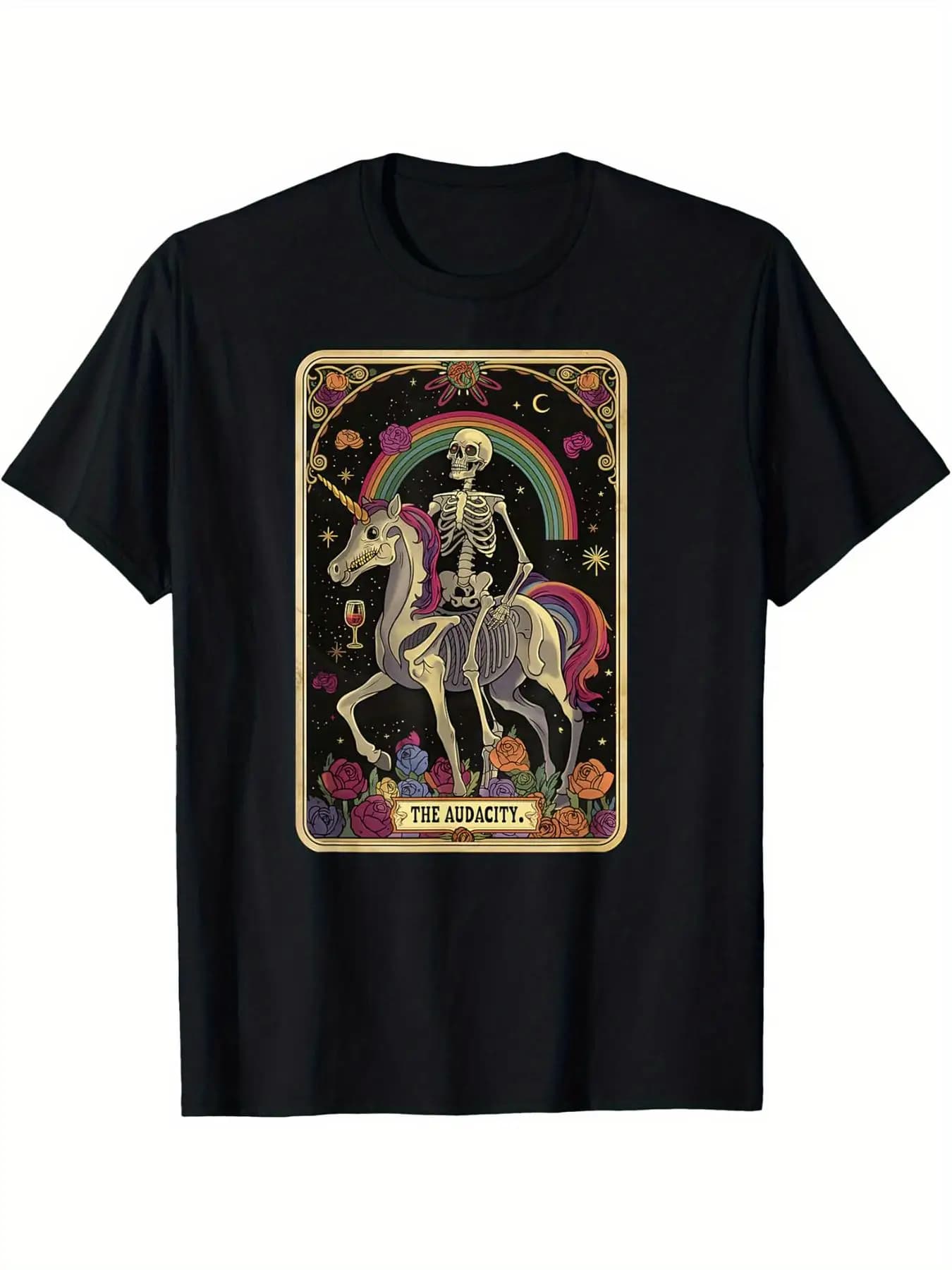 LocalThe Audacity Skeleton Tarocchi T-shirt grafica