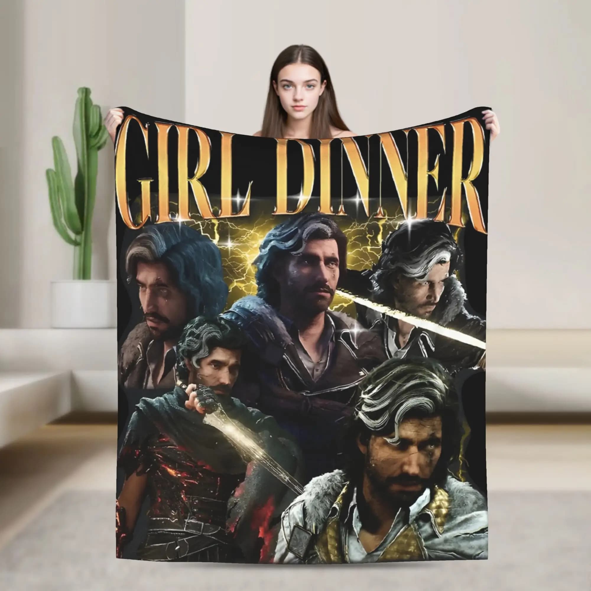 Verso Clair Obscur Expedition 33 Gamer 90s Fan Art Blanket Super Warm Throw Blanket Winter Picnic Living Room Funny Bedspread