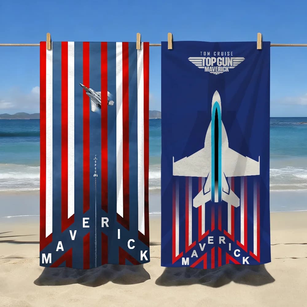 Asciugamano Classico Top Gun, Morbido e Fresco, Regalo per Viaggi, Palestra, Doccia, Campeggio, Asciugatura Rapida, Grande Telo da Spiaggia Sportivo
