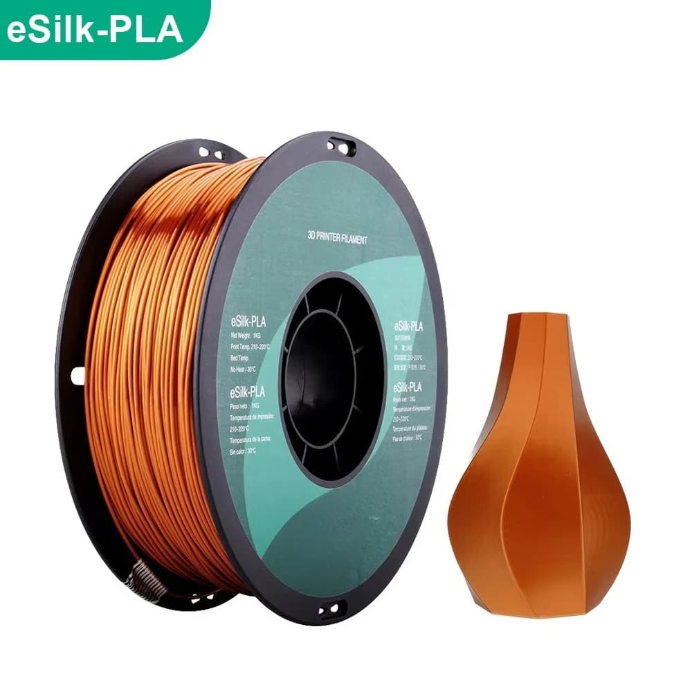 Silk Gloss PLA 3D Printer Filament 1.75mm 1kg Tolerance ±0.03mm Smooth Shiny Consumable