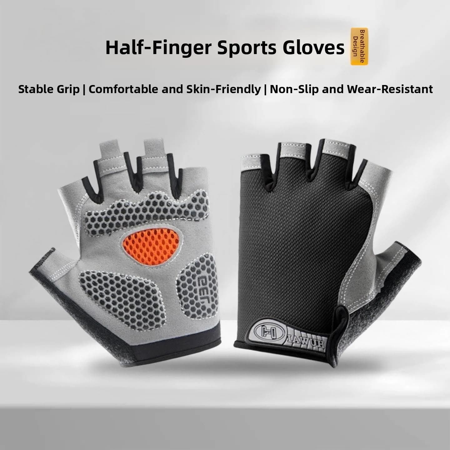 Men's Fitness Gloves for Tractions, Cycling, Anti-Callus, Kettlebell, Women's Mid-Sate, Polyester Sotile Model
