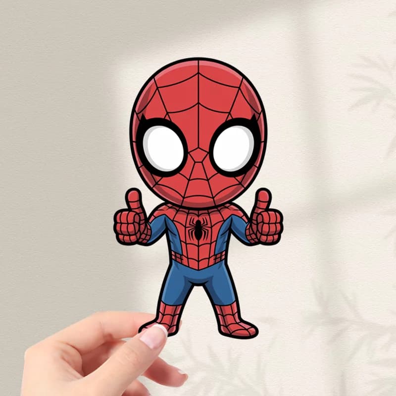 American Trendy Anime Marvel SpiderMan Graffiti Decorative Sticker Waterproof Resistant For Car Body Helmet Laptop Motorcycle