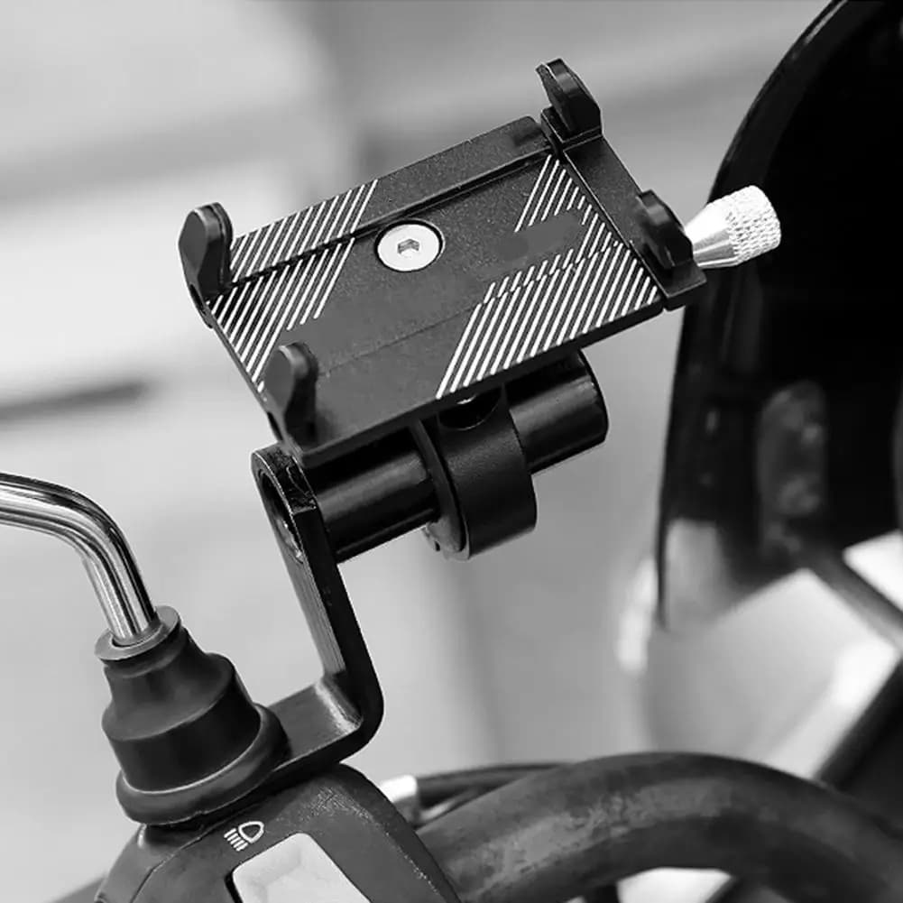 Aluminum Alloy Bike Phone Holder Handlebar Support Phone Holder for Bike Rear Mirror Support for Extension Bracket
