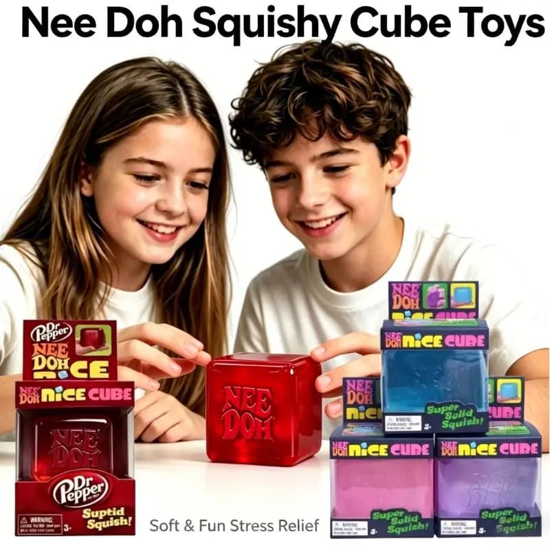 Cubo Sensoriale Super Morbido e Soffice, Giocattolo Antistress da Spremere con le Mani, Antiansia Rilassante per Bambini e Adulti - Regalo Popolare