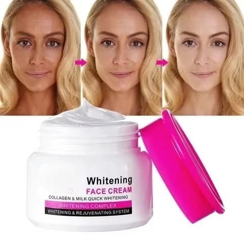 1/2/3 pezzi Crema Viso Sbiancante Donna al Collagene e Latte, Sistema Idratante e Ringiovanente ad Azione Rapida 60ml