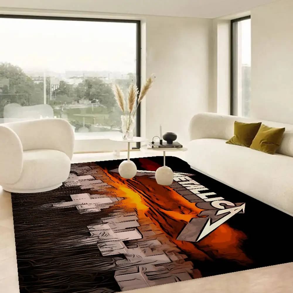Rock M-Metallicas Bath Mat Kids Room Bedroom Decoration Balcony Anti-Slip Doormat Living Room Alfombra