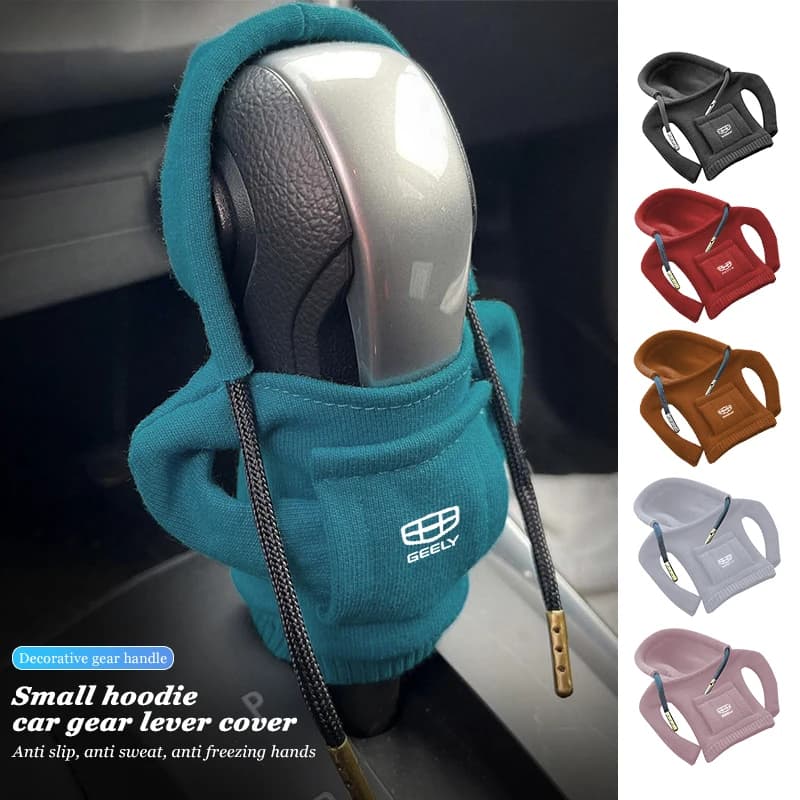Fashion Hoodie Car Gear Shift Cover Handle Gear Lever Decorative For Geely Manjaro Coolray gx3 Geometry C Emgrand Atlas Tugella