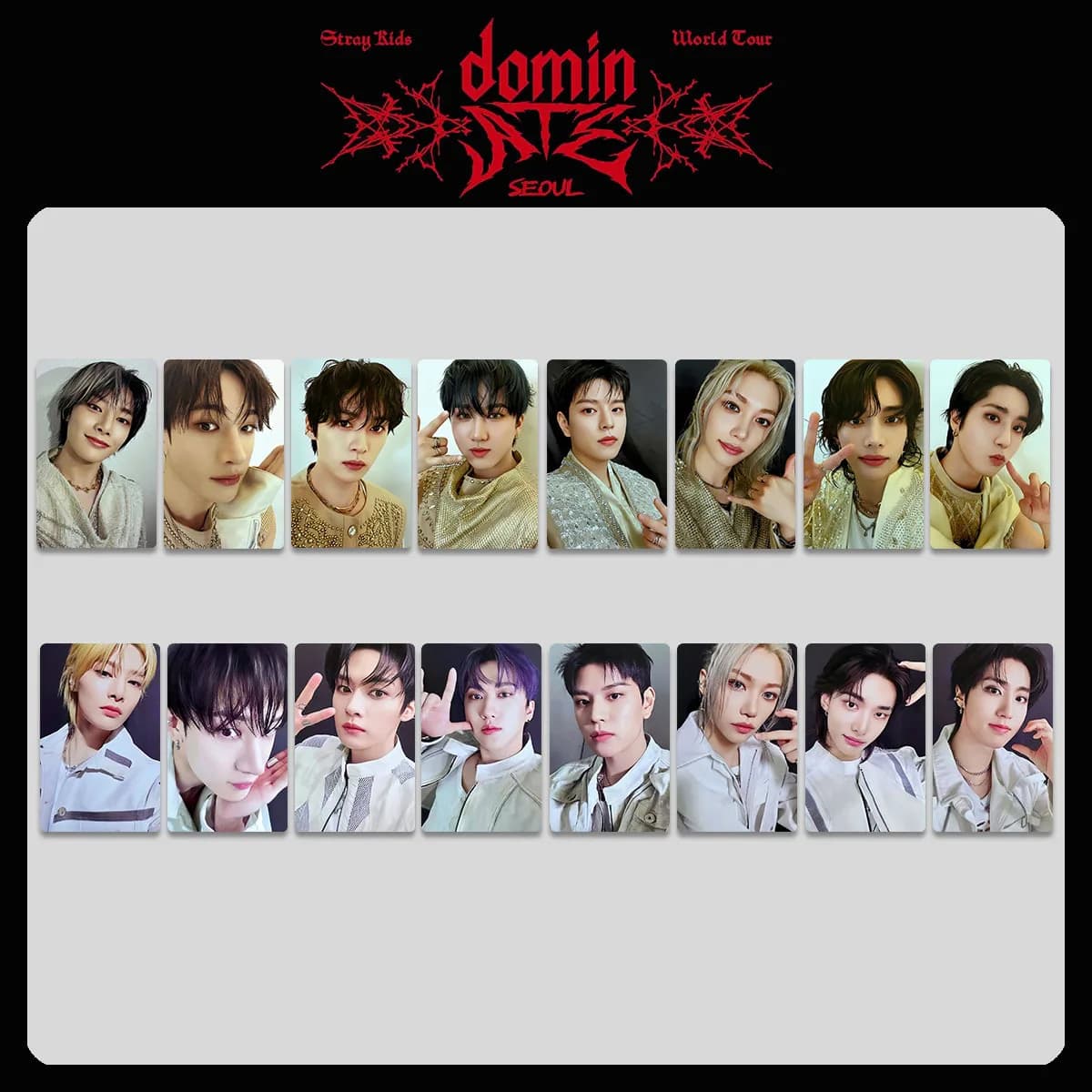 Carte LOMO K-pop STRAY KIDS, DVD del Concerto SKZOO DOMINATE WORLD TOUR Seoul, Carte Classiche Little Carter del World Tour