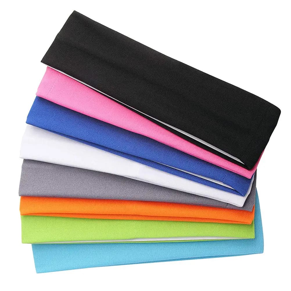 8 Pieces Handmade for Yoga Hair Larches in Cotton Elasticized Anti-slip for Women, Sports Teams, Softball, Football, Volleyball
