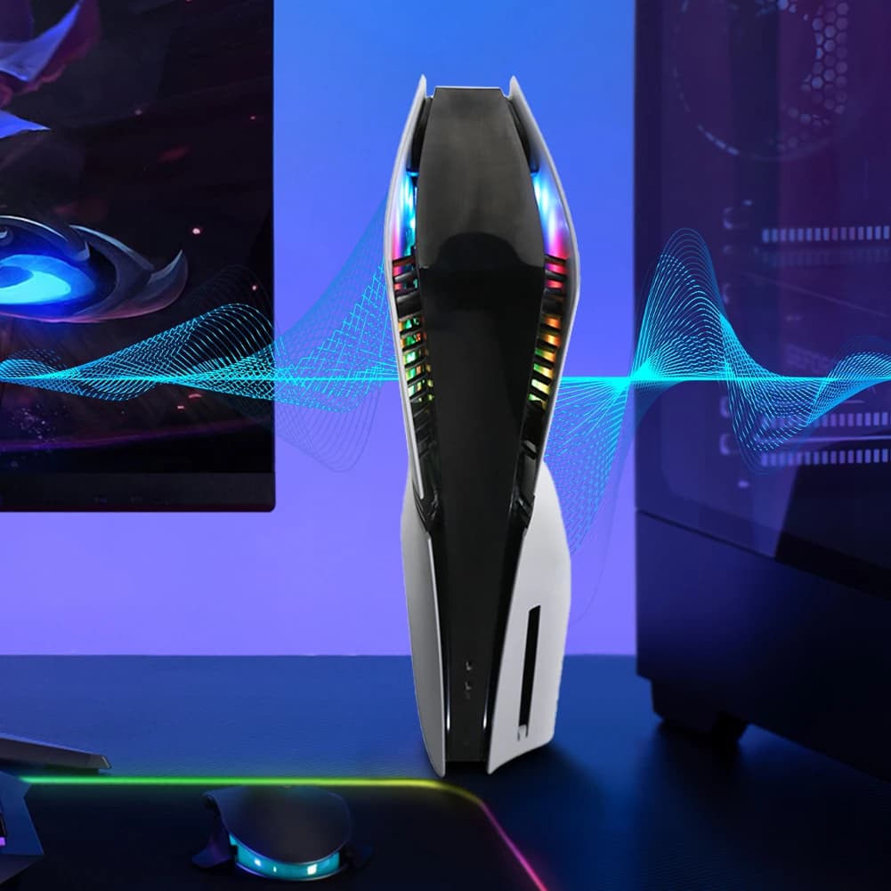 Striscia LED RGB Flessibile per Console PS5/Slim/Pro, Kit Anello Luminoso USB, Accessori Decorativi Fai-da-Te