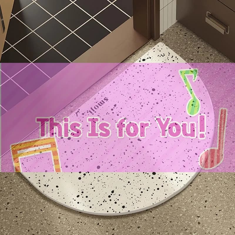 【HMA】Oval Speckled Diatomite Bath Mat Fast Drying Non Slip For Bathroom Shower And Front Door Use