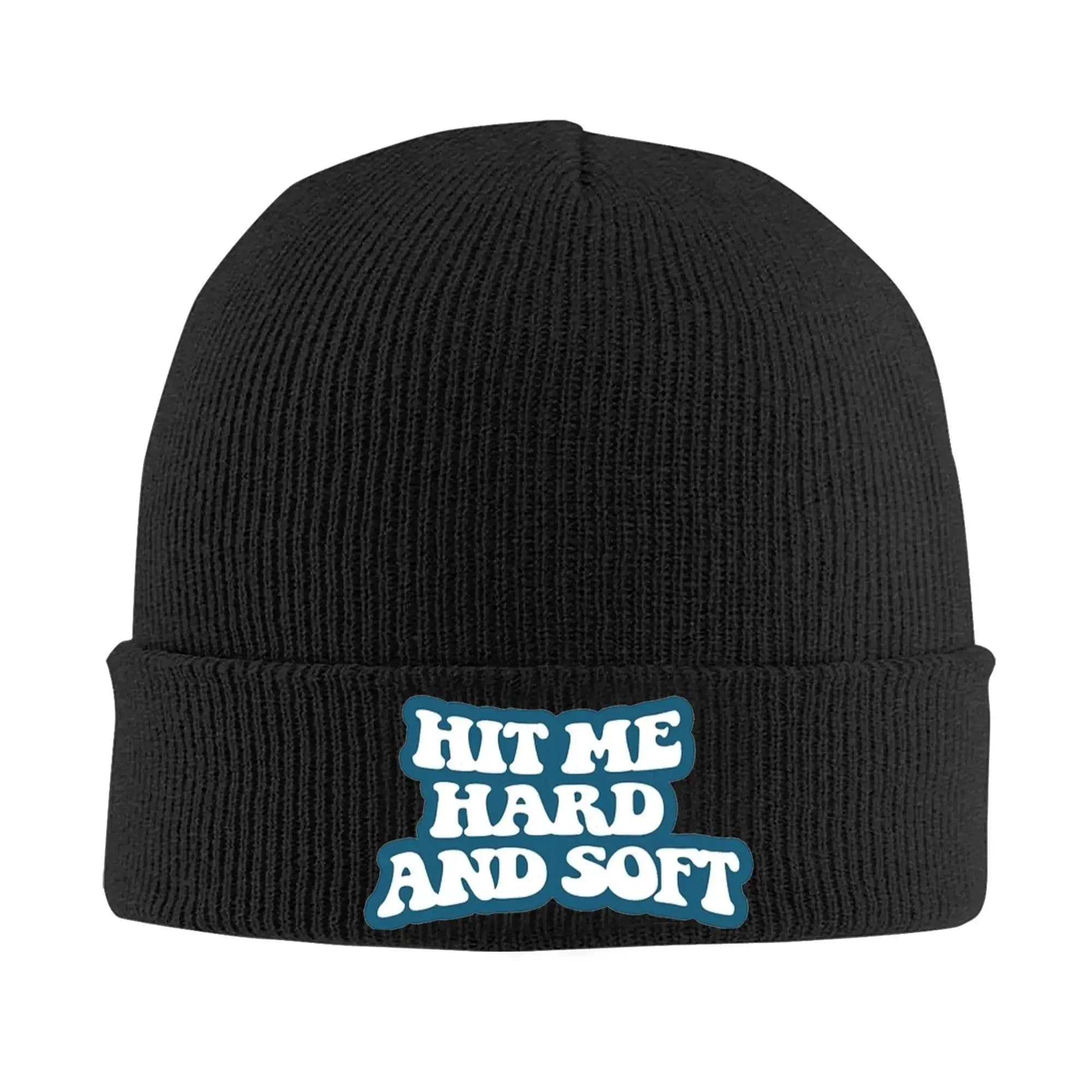 Nuovo Cappello Lavorato a Maglia HIT ME HARD AND SOFT 2026, Berretto Invernale Unisex in Acrilico, Caldo Cappello a Forma di Melone