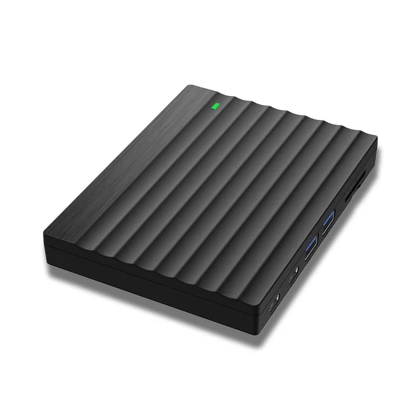 hit productSource Factory 2.5-inch Multi-Function HDD Enclosure ABS SATA External Case with Type-C USB 3.0 and SD Card Reader