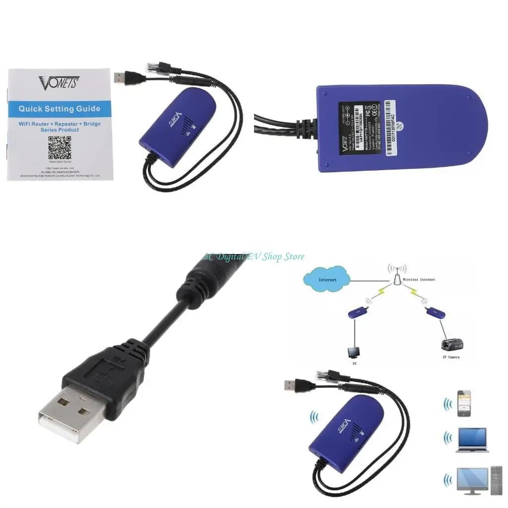 E74D VAP11G Wifi Repeater 4G RJ45 Ethernet Couter Dongle Converter