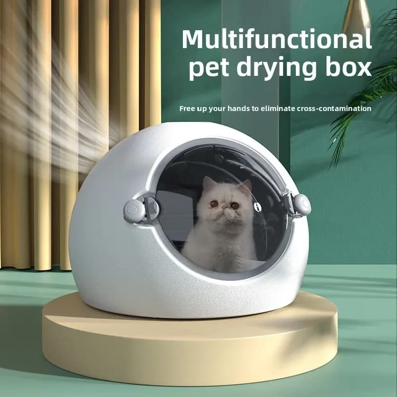 Automatic Pet Dryer Box for Cats & Dogs Portable Pet Grooming Machine Home Use Dog Hair Blower Quick Drying Cat Care Equipment