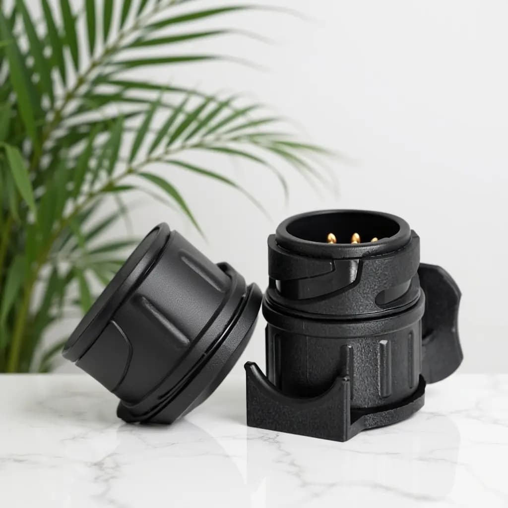 Adattatore per Rimorchio da 13 Pin a 7 Pin, Impermeabile, Resistente, 12V, Connettore Luci per Caravan con Chiusura a Scatto, Chiavetta e Guarnizione O-Ring