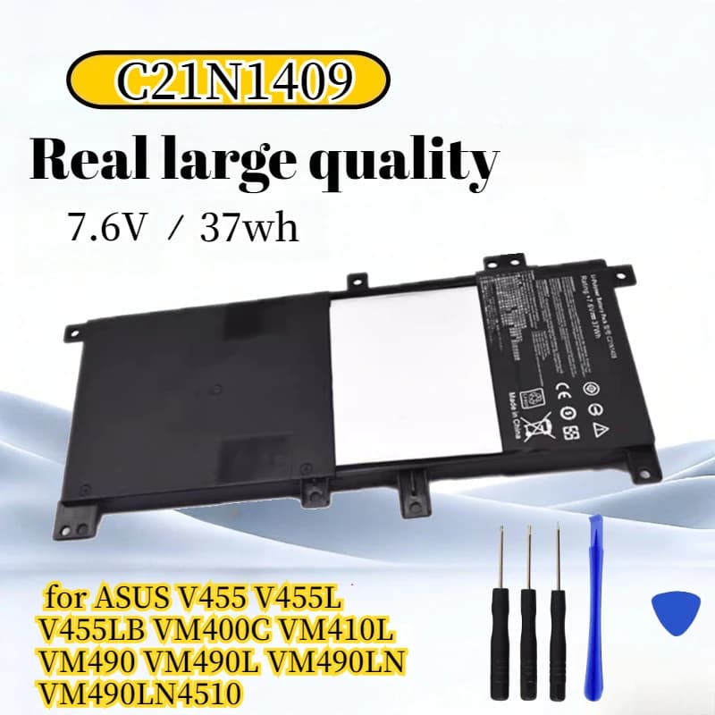 C21N1409 Batteria per laptop da 7,6 V 37 Wh per ASUS V455 V455L V455LB VM400C VM410L VM490 VM490L VM490LN VM490LN4510 con strumenti