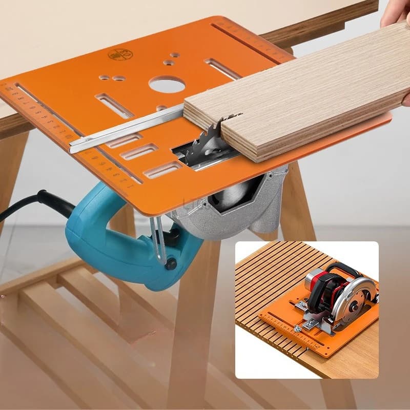 Circular saw plate 90 ° Plate 45 ° Oblique cutting Machine Cutting Plate base Plates for woodworking Router Cutting tipping plate