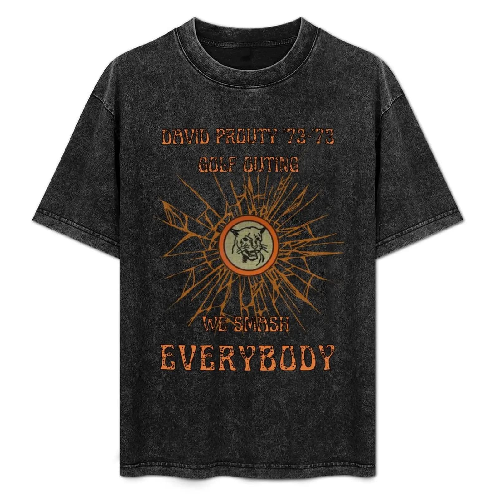 T-shirt Prouty Golf Outing, top casual traspirante a maniche corte