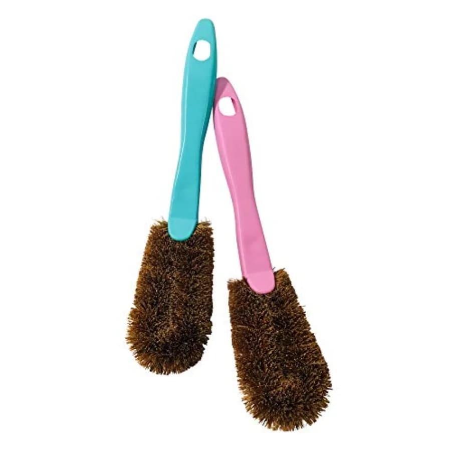 Palm Shoes Brush - Kamenoko Tawashi Scrubber, 2 Count Natural Fibers, Dirt Remover, Sneaker Wash