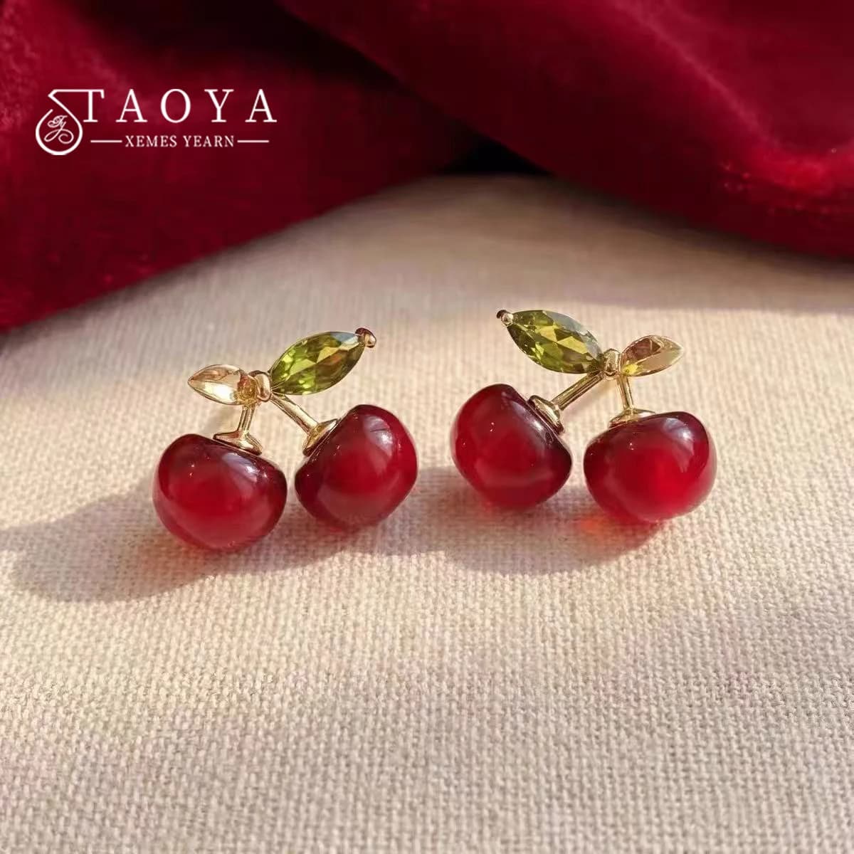 Red Cherry Resin Imitation Fruit Pendant Earrings For Womens 2026 New Design Sweet Ears Jewelry Unusual Accessories for Girls