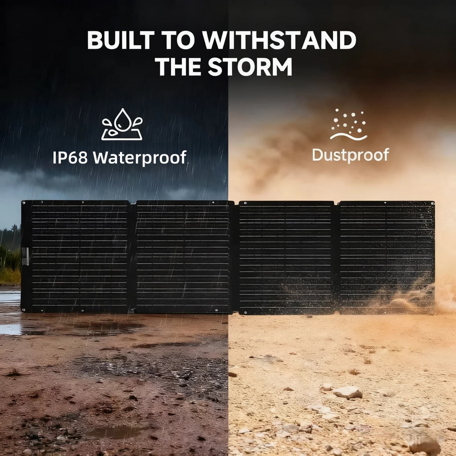 Pannello Solare Pieghevole ALLPOWERS SOLAX SE200 200W, Impermeabile IP68, Monocristallino ETFE per Generatore Solare, Campeggio, Camper