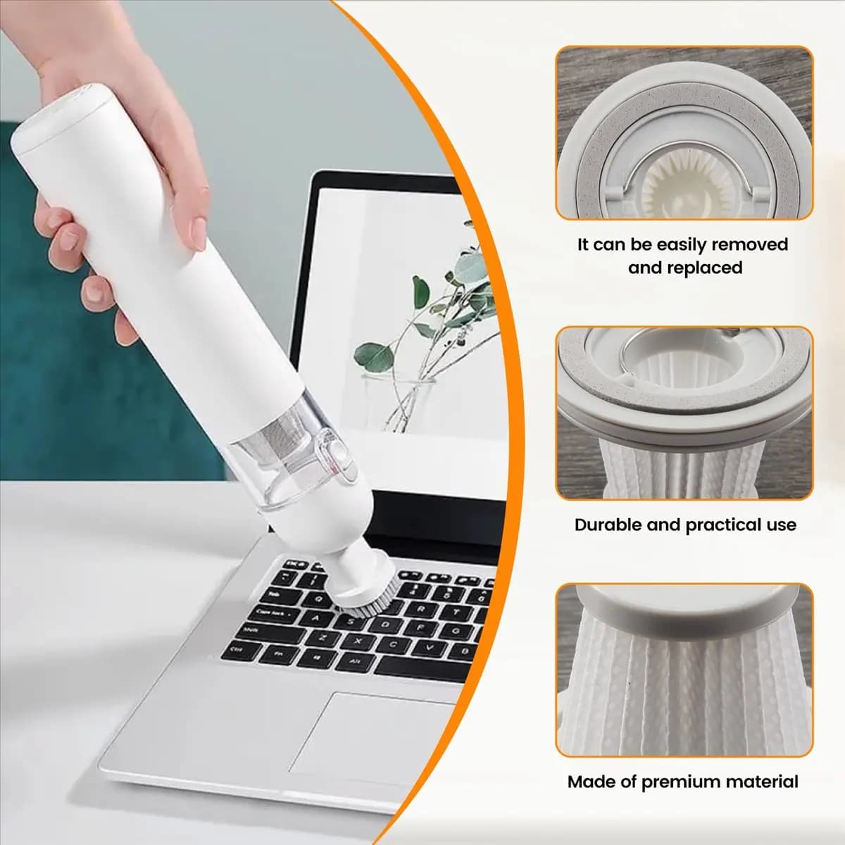 A58Z 10 Pack HEPA Filter for SSXCQ01XY Handy Vacuum Cleaner Home Car Mini Wireless Washable Filter Spare Parts