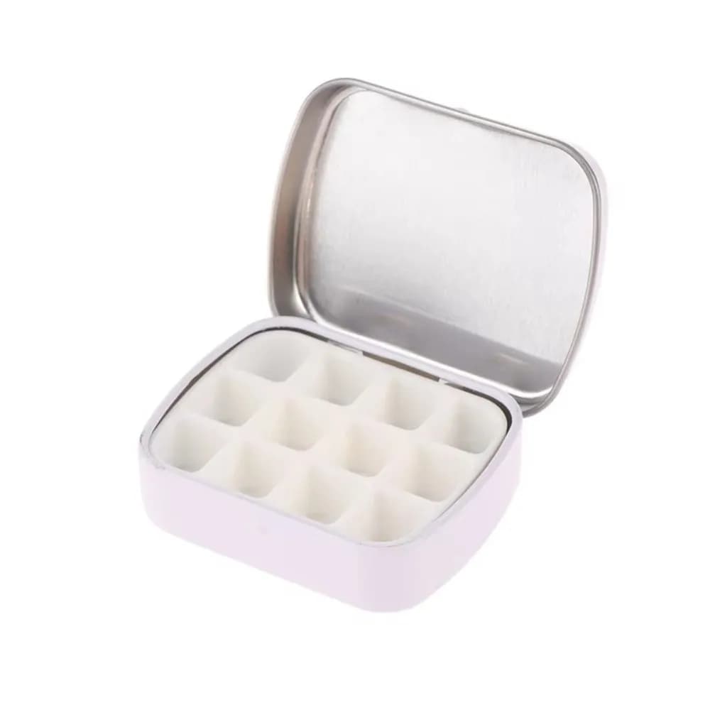Durable Portable Empty Watercolor Tin Box Mini 12/24 Grids Watercolor Paint Palette Painting Paint Tray Art Supplies