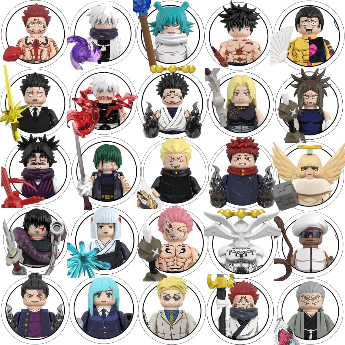 Cieco Box WM6201 WM6202 WM6139 WM6140 Jujutsu Kaisen Building Blocks Mini Action Figure Itadori Yuji Gojo Satoru Ryomen Regalo Giocattolo