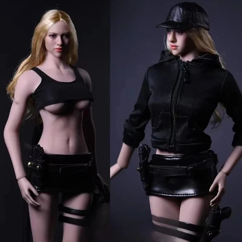 VStoys17NSS-A 1/6 Bilancia Lady Killer Vestito Nero Abiti Da Combattimento Modello Misura 12 pollici Soldato Femminile Action Figure Corpo