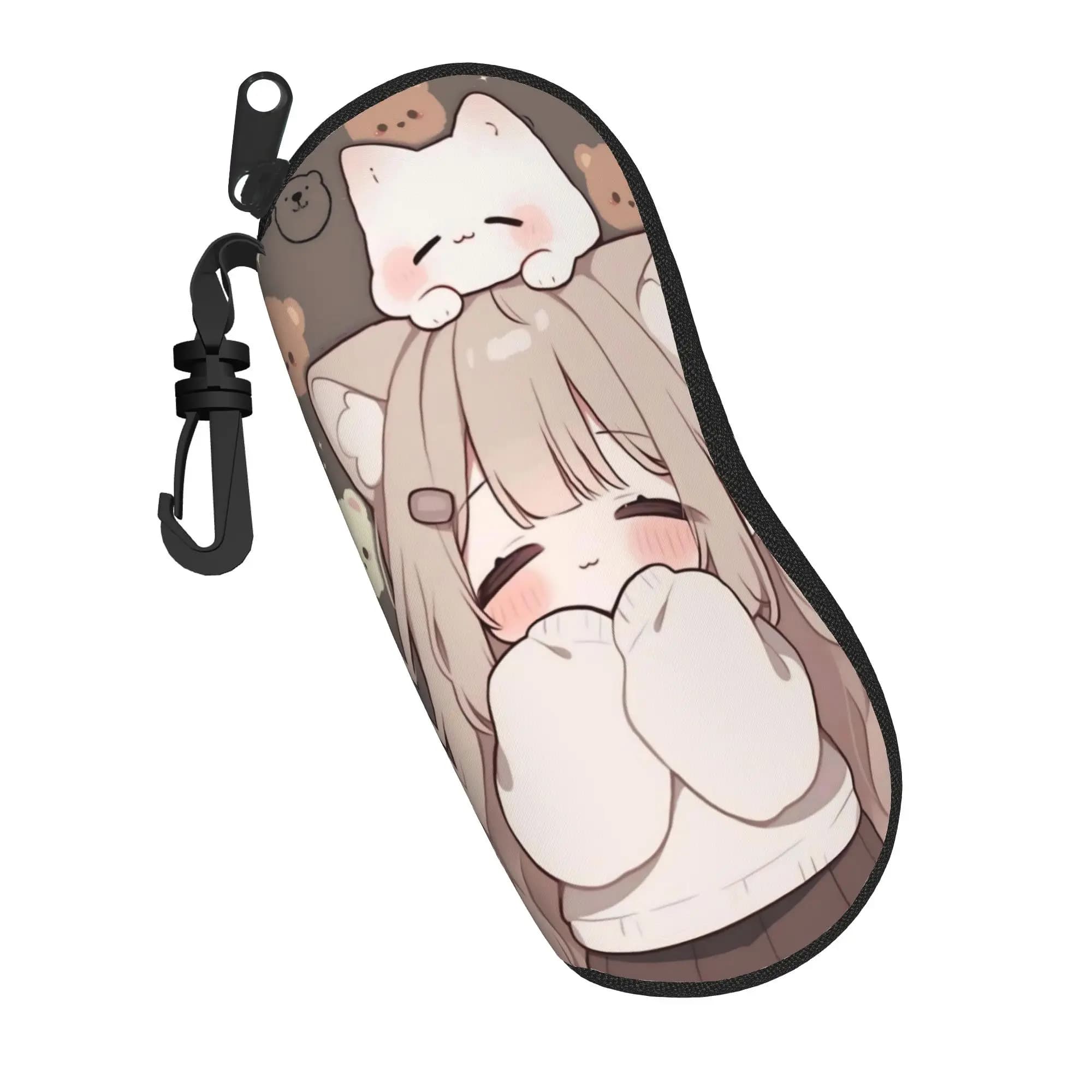Trickcal C-Chibi Go Games Merch Custodia per occhiali per ragazza, scatola impermeabile, scatola per occhiali da sole, scatola regalo per occhiali