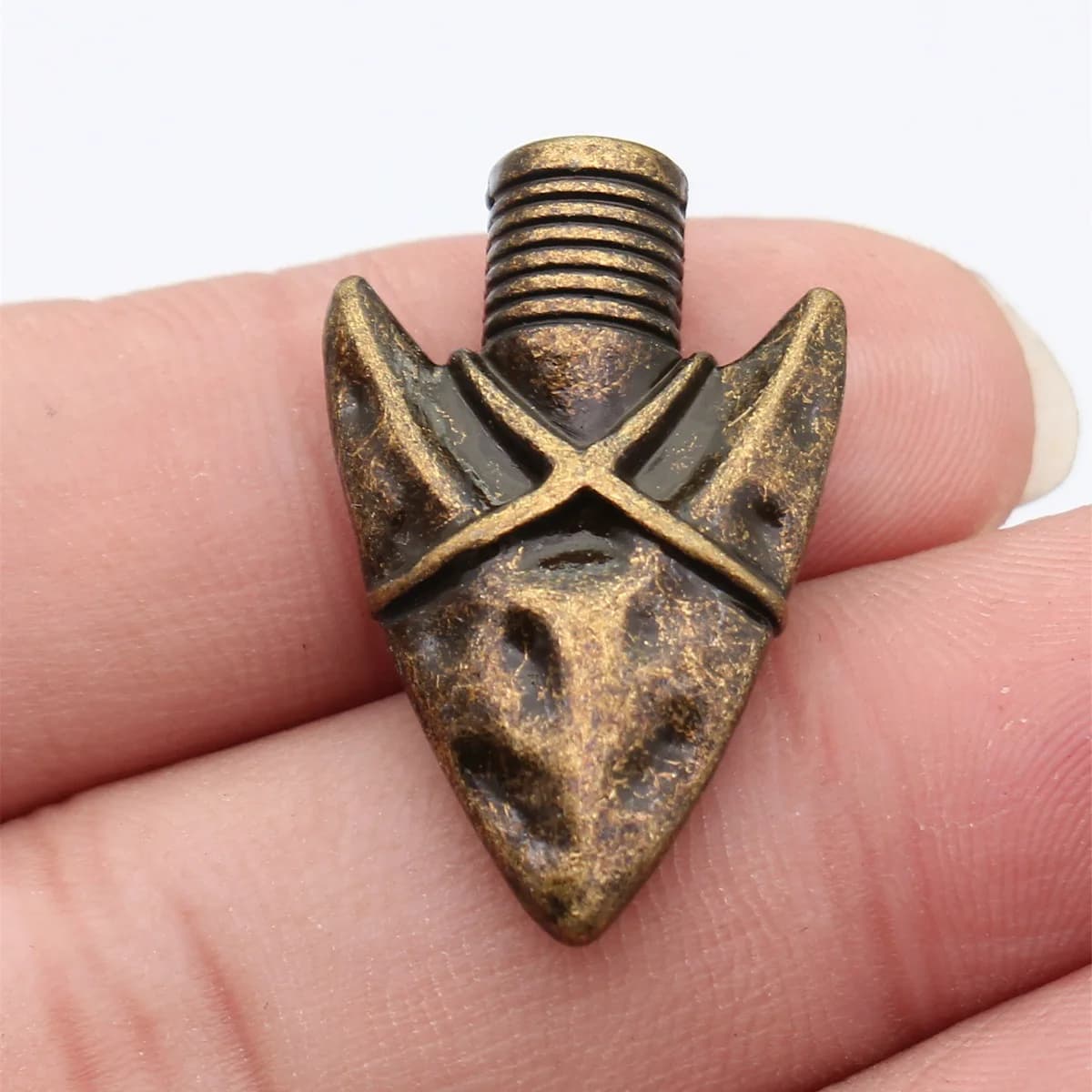 2 Pezzi 31x20x7.5mm 3 Colori: Argento Anticato, Oro Anticato, Bronzo Anticato, Ciondoli a Forma di Freccia per Creazione di Gioielli