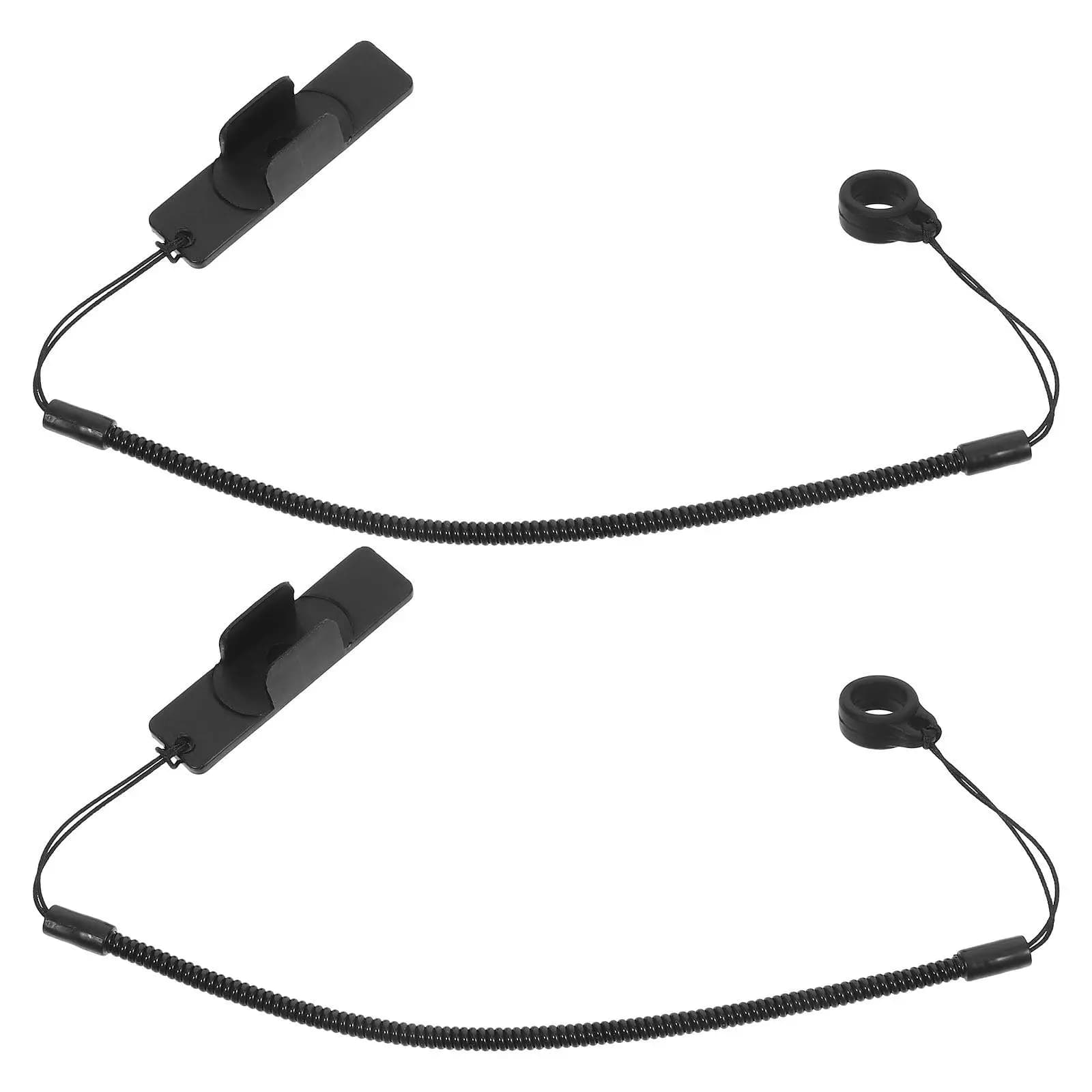 2Pcs Stretchy Touchscreen Pen Leash with Strong Adhesive Clip Retractable Stylus Tether for Tablet Drawing Pencil Anti-Lose
