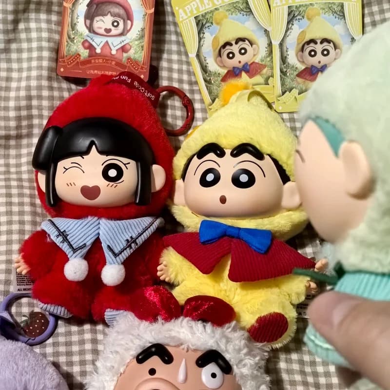 Nuova Serie Originale Crayon Shin-Chan Apple Go Away, Blind Box in Vinile, Simpatico Ciondolo per Borsa, Bambola da Collezione, Giocattoli, Regali di Compleanno per Ragazze