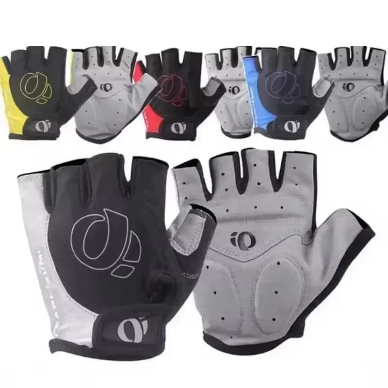 New model 1Pair Gel Half Finger MTB Road Bike Gloves Anti-Slip Anti-Sweat Shockproof Cycling Bicycle Gloves for Left-Right Hand