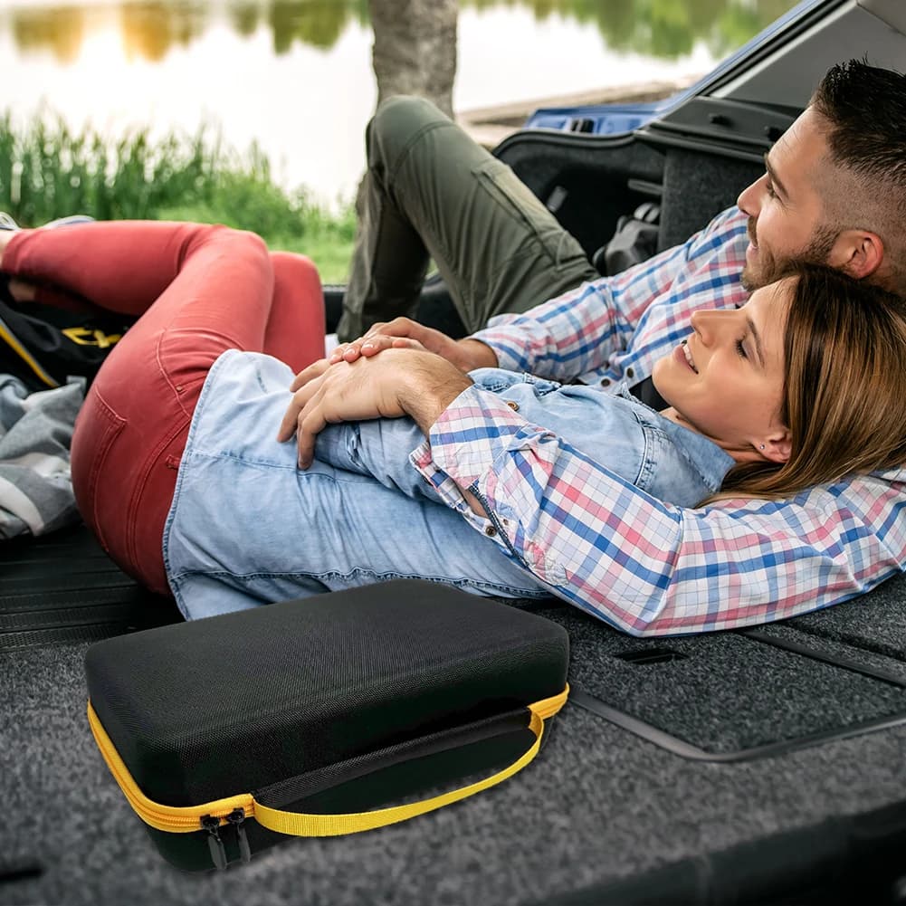 Organizer per aspirapolvere da auto senza fili, custodia rigida antiurto, borsa porta aspirapolvere da auto con doppia cerniera per Fanttik Slim V8/V10