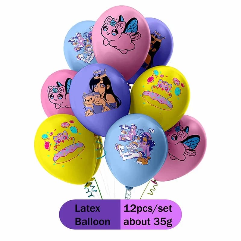 12pcs Pixel Aphmau palloncini in lattice da 12 pollici Set festa di compleanno matrimonio colorato Baby Shower decorazione giocattoli per bambini palle d'aria