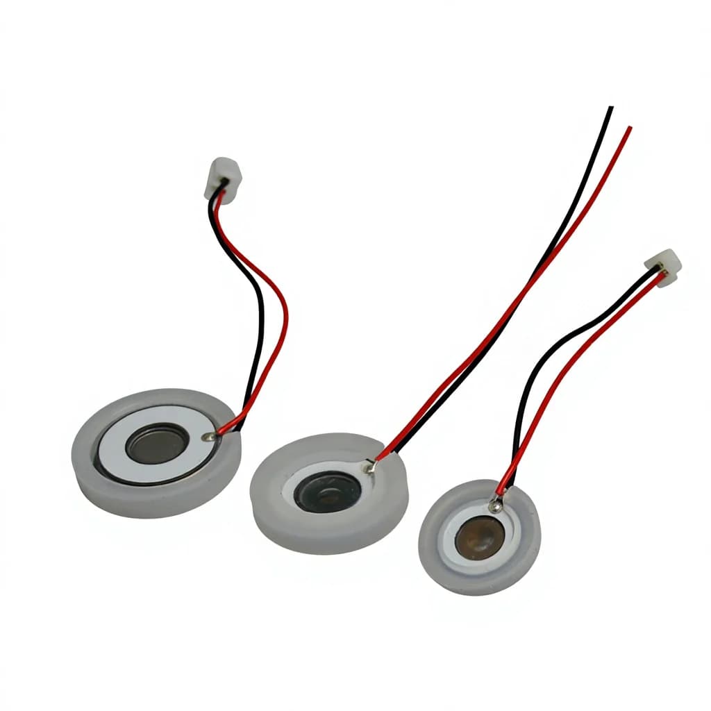 Elemento umidificatore atomizzatore piezoelettrico 110kHz 20mm Microporoso ad ultrasuoni con fili Ceramica piezoelettrica ATC20 + 0110SWB