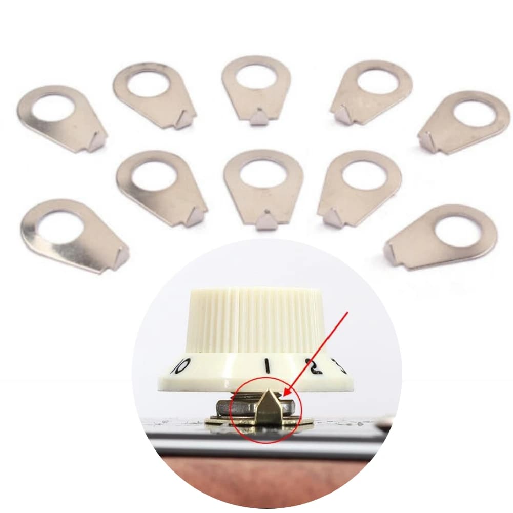 10 pz Manopole Per Chitarra Piastre Puntatore 3/8 "Dimensioni Puntatore Indicatore Rondelle Per Gibson LP Chitarre Elettriche Accessori Parte