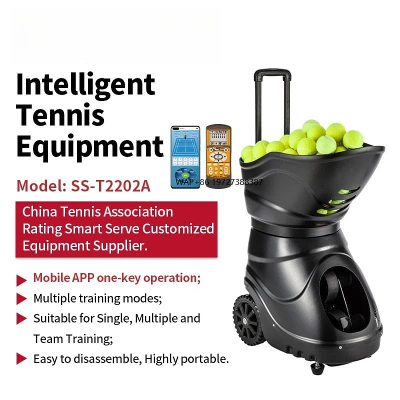 Sportbot Macchina da tiro per allenamento con palline da tennis con funzione completa